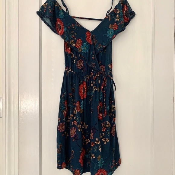 XHILARATION off-shoulder Floral Dress, S - Picture 2 of 16